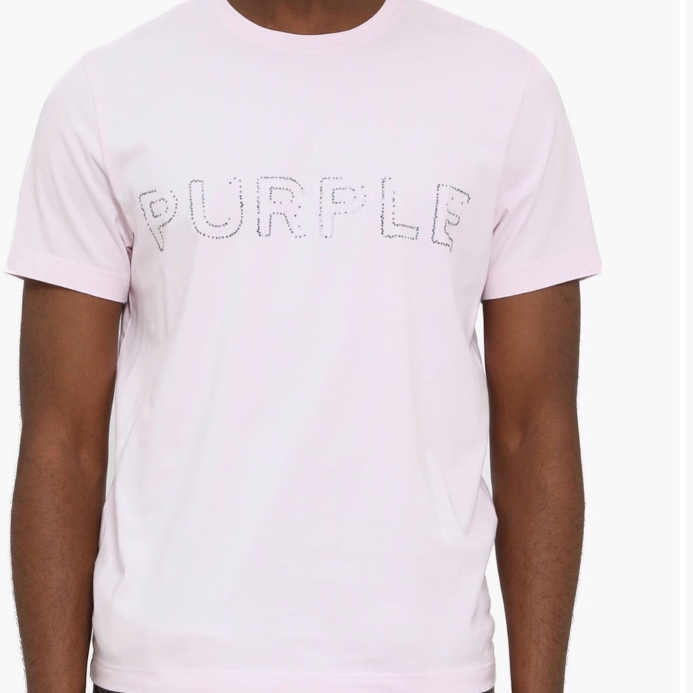 Purple Brand Light Pink Short Sleeve Tee NWT
